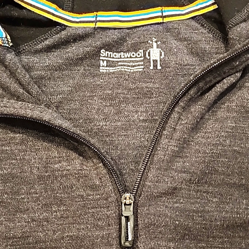 Smartwool Classic Thermal Merino Base Layer 1/2 Zip Hoodie - Picture 2 of 2